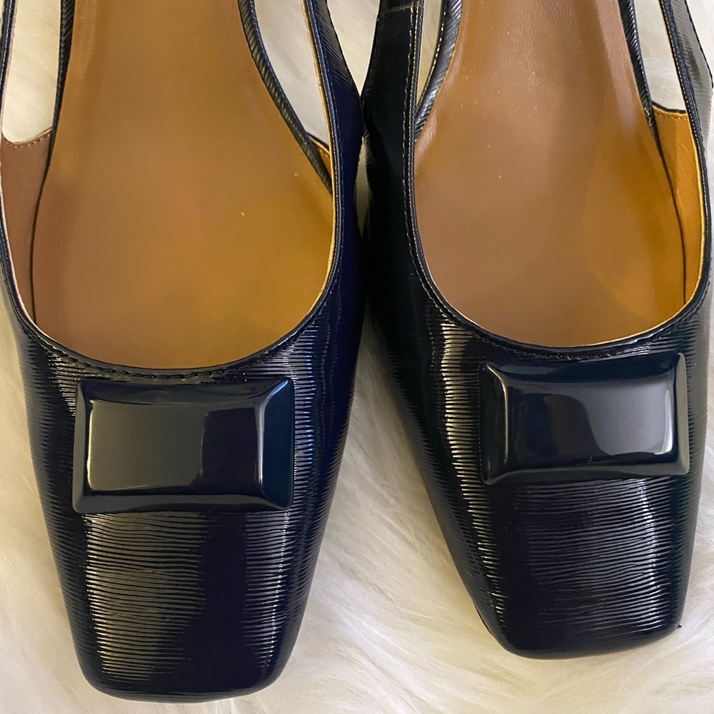 Blue Patent Leather Square Toe Flats
By: J Renee